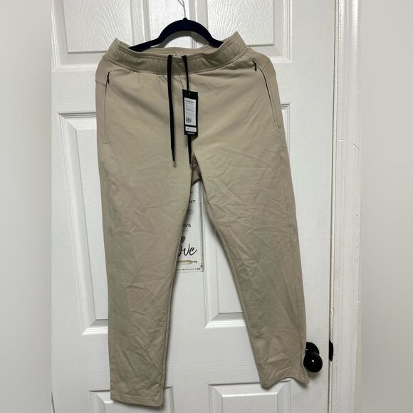 NWT Public Rec All Day Every Day Jogger Pants Cream Stretch Men’s Size W28 L30